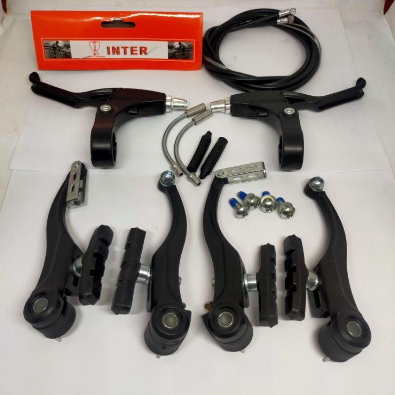 rem v brake set komplit  inter full Alloy rem untuk sepeda MTB lipat BMX federal rem depan belakang 