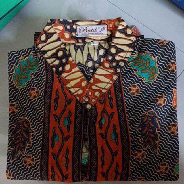 Terlaris Serut Genes Jelita Tunic Navbor Yelbor Whitbor Creambor Tunik Batik Modern Hrb030 Dolbi Dob