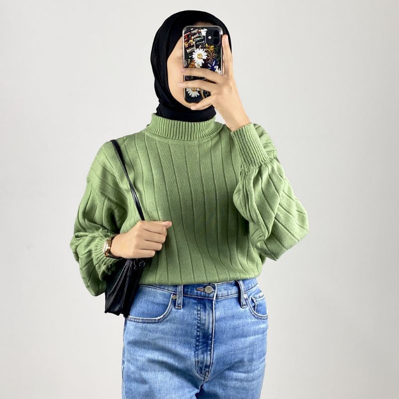 Sweater rajut outer rajut suwiter wanita