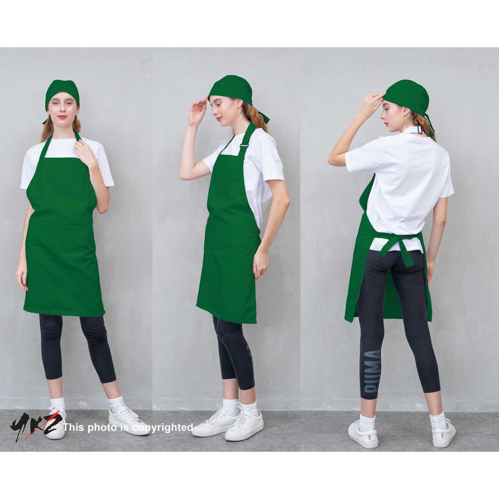 apron chef/apron barista /clemek barista/celemek masak / apron kitchen / celemek dapur /apron polos 