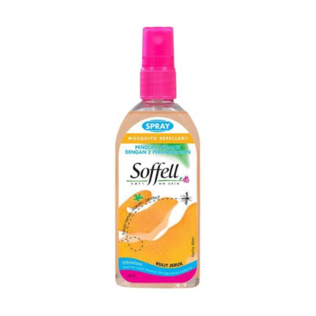 Soffell Spray Kulit Jeruk Anti Nyamuk 80ml