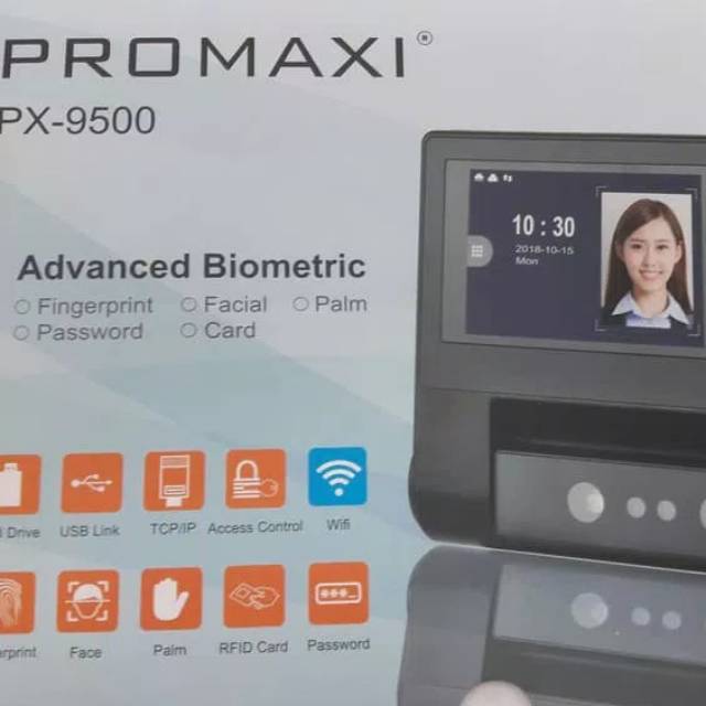 Mesin Absen / Absensi PROMAXI PX9500 Advanced Biometric PX-9500