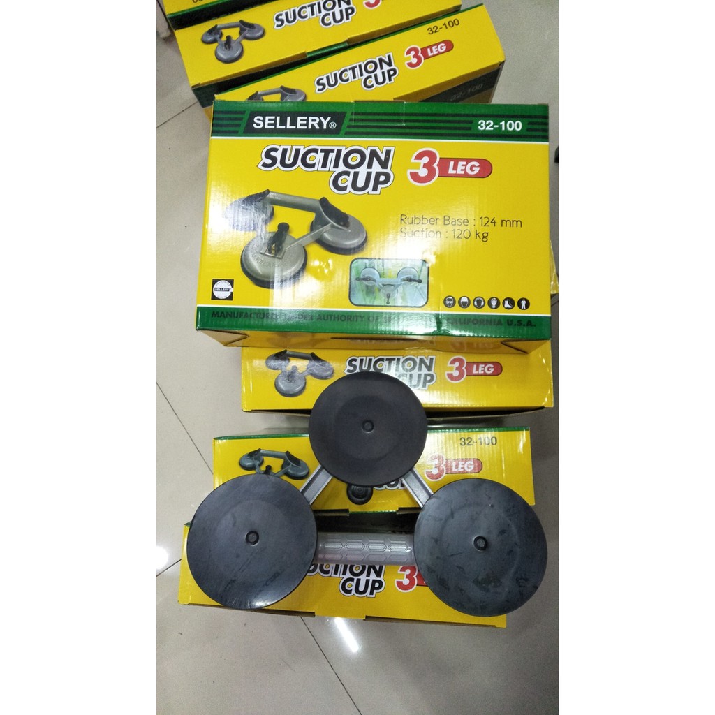 Kop Kaca 120Kg 3 Kaki Suction Cup Sellery 32-100