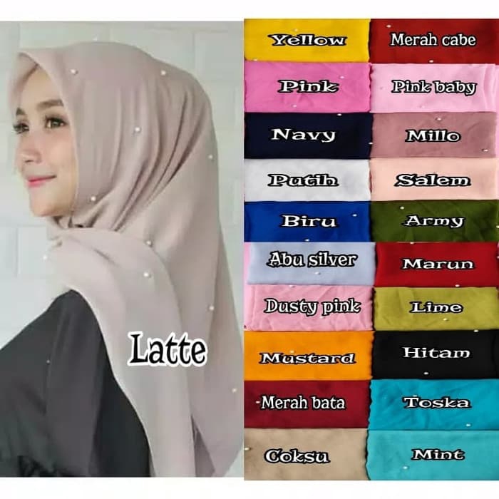 Hijab / Jilbab segi empat mutiara JILBAB_GROSIR