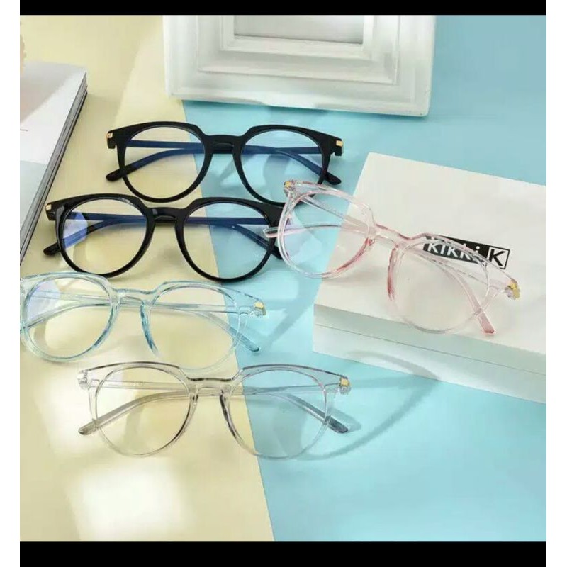 READY COD Kaca Mata Anti Radiasi Wanita Pria FREE LAP