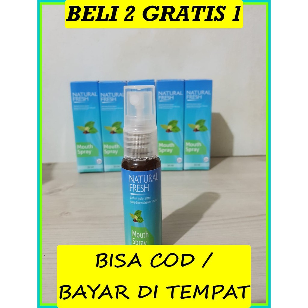 [ GRATIS ONGKIR ] SPRAY MULUT NATURAL FRESH @ parfum mulut alami / spray mulut herbal / penyegar naf