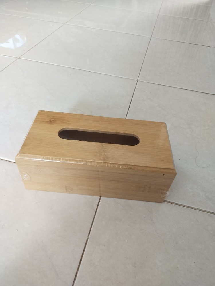 Kotak Tisu Kayu Persegi Panjang & Kubus Tissue Kayu Mulus Import