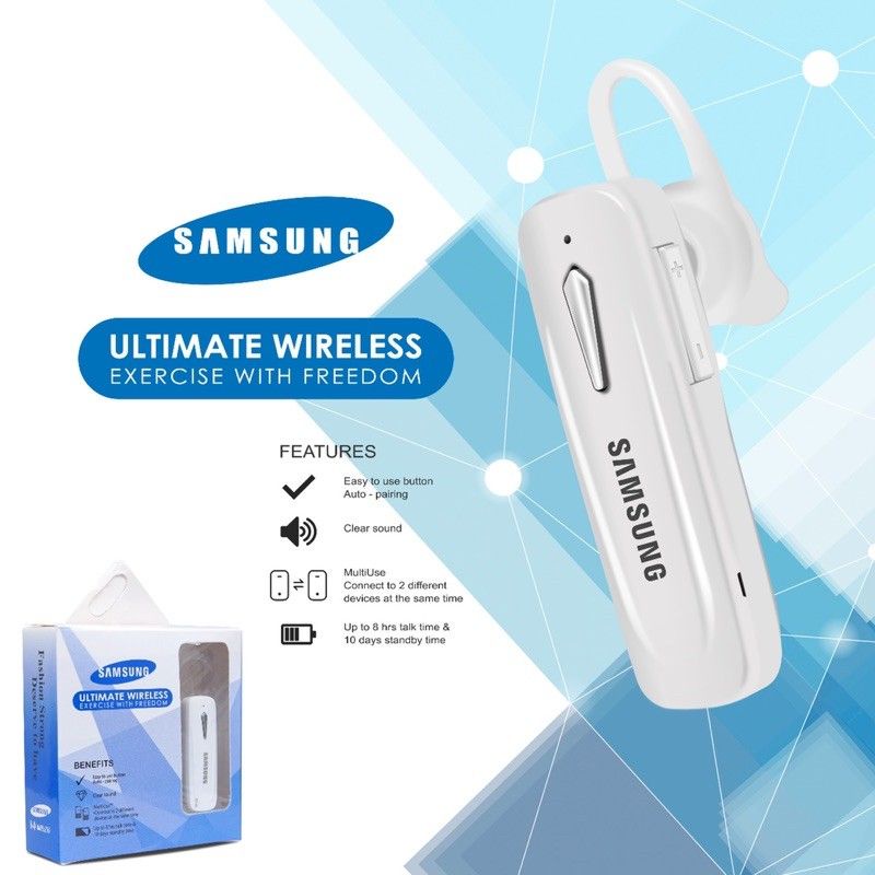 Headset Handsfree Bluetooth Samsung Earphone Samsung Bluetooth