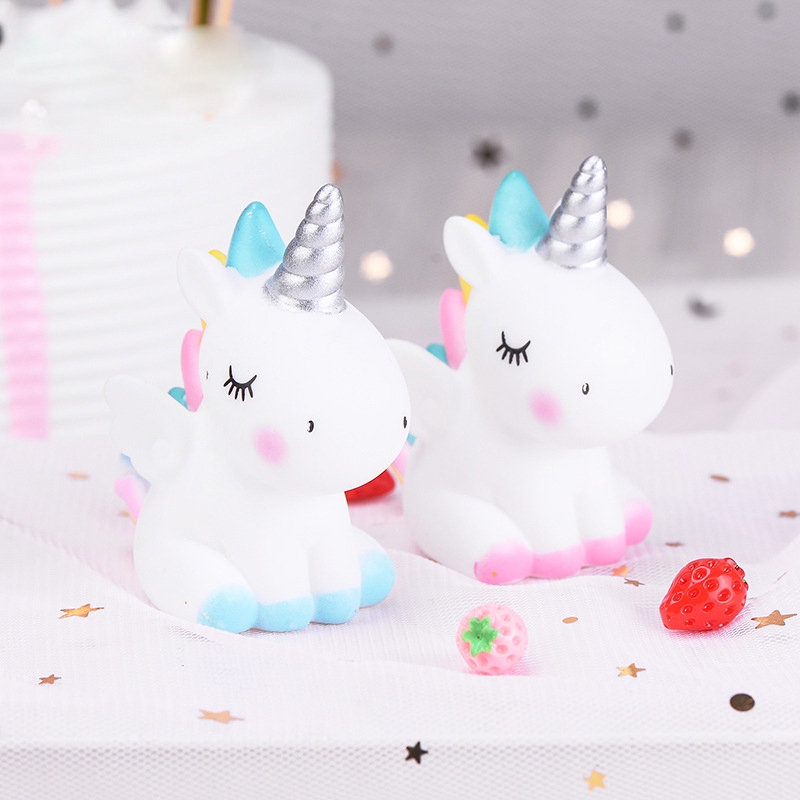 Topper Kue Bentuk Kartun Unicorn Untuk Dekorasi Pesta Baby Shower