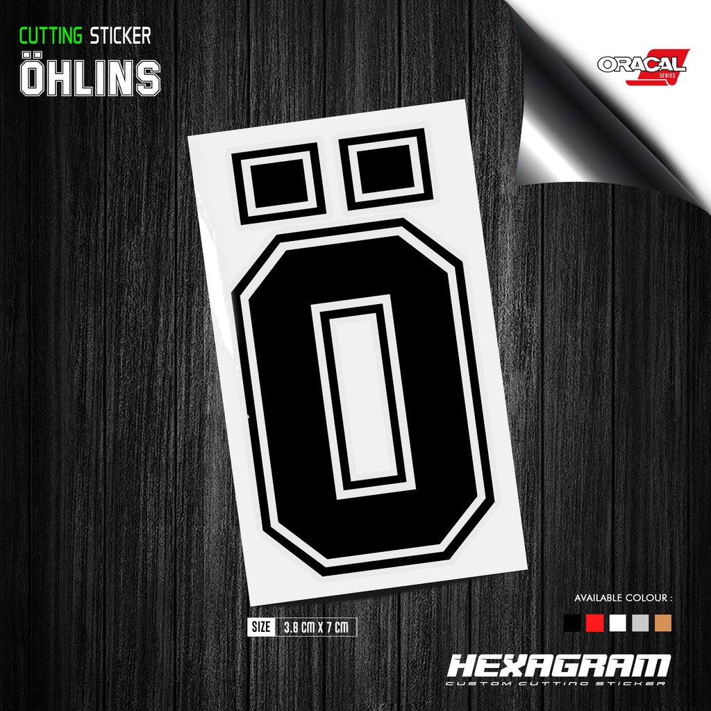 Cutting Stiker OHLINS | Stiker Ohlins | Ohlins