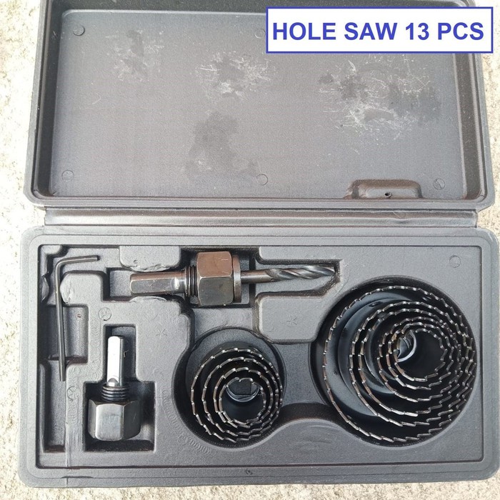 JLD Hole Saw Set 13 PCS JLD Cover Packing Biru