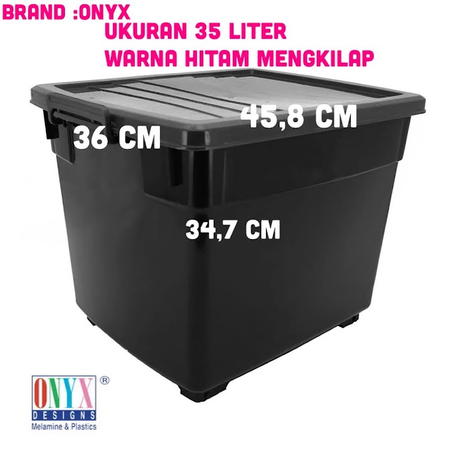 Box container Hitam Onyx 65 liter box onyx 45 liter conatiner box 35 liter
