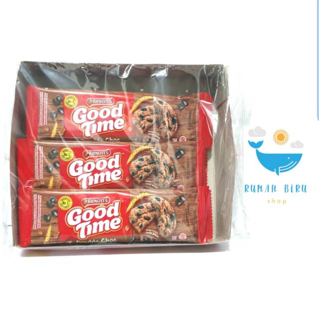 

Good Time Double Choco Cookies Biscuit Pack (Isi 12 pcs)