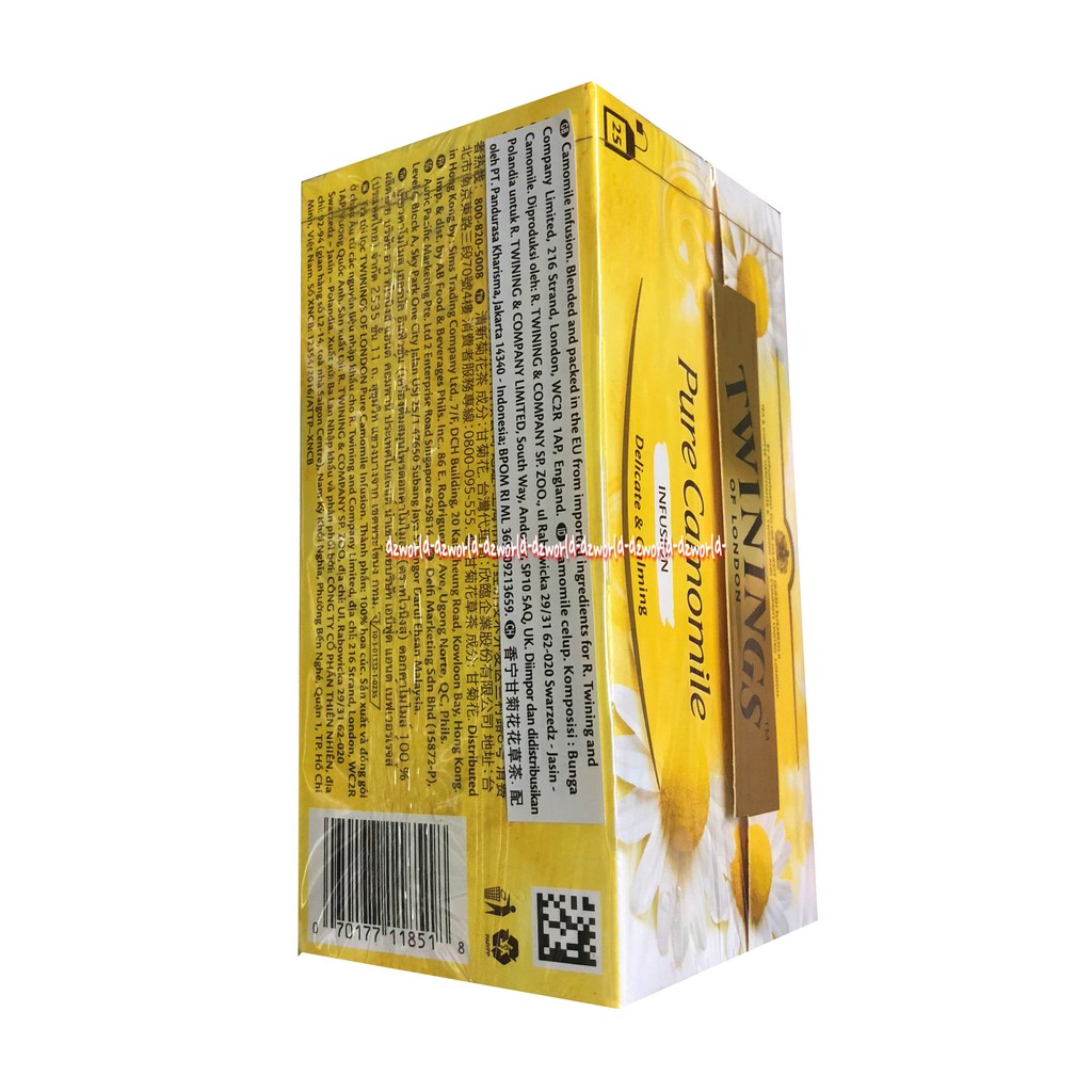 Twinings Of London Pure Camomile Infusion 25pcs Teh Herbal Infusion Teh Import Twining Camomil Kamomile