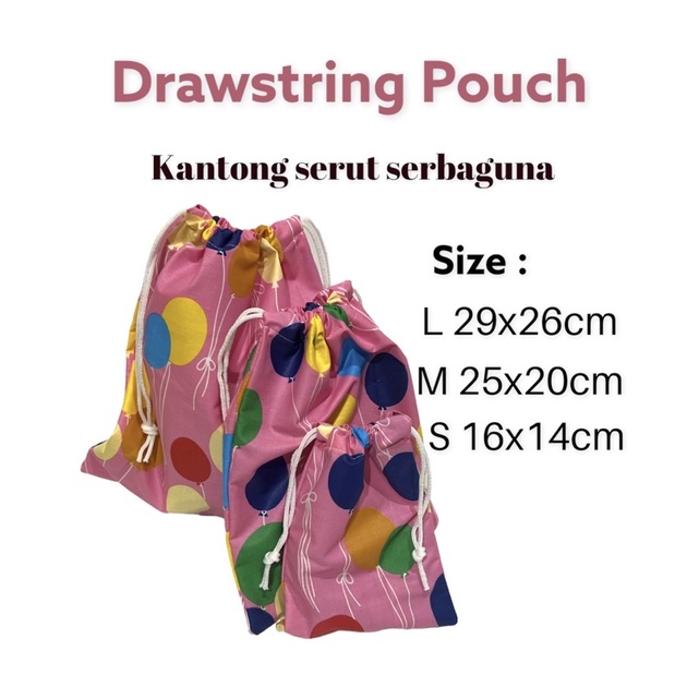 Fawn’G Handmade - Pouch serut Serbaguna Motif Karakter Kartun