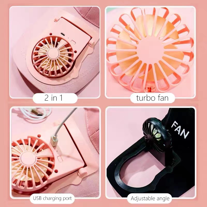 【T007】Skyhigh FASHION TRAVELING TOPI KIPAS ANGIN USB MINI, CAP WITH MINIFAN, USB CHARGE