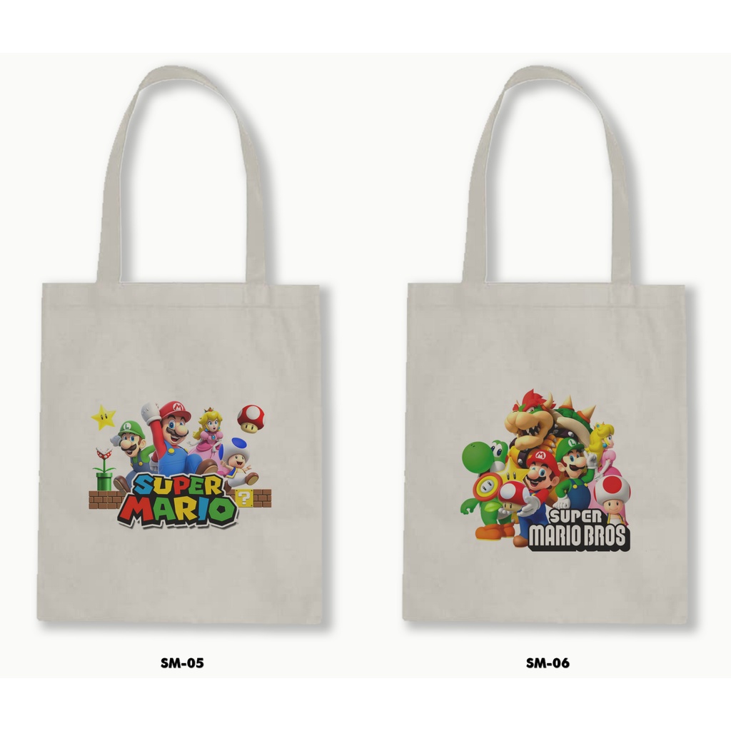 TOTE BAG BLACU - SUPER MARIO BROS