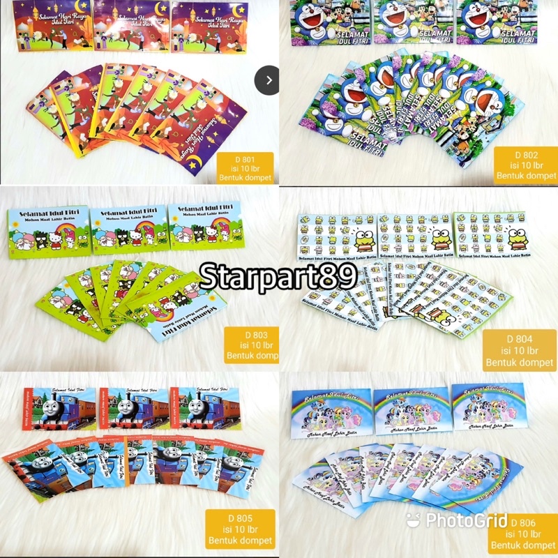

AMPLOP/ANGPAO IDUL FITRI BENTUK DOMPET KARAKTER MURAH MURIAH
