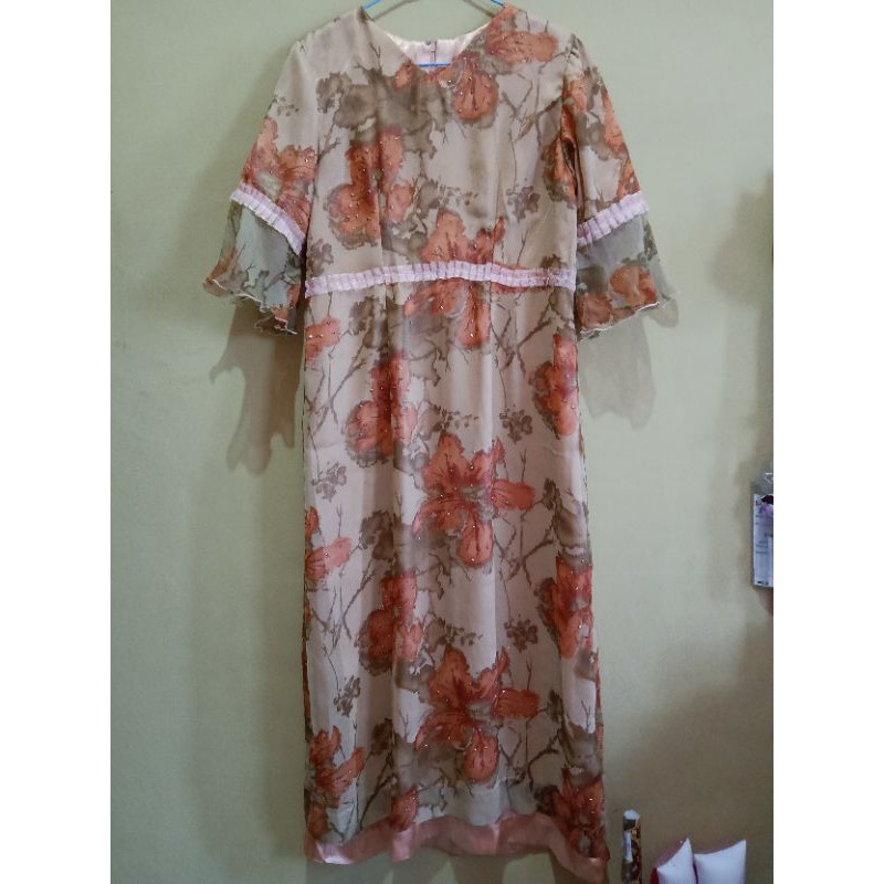 PRELOVED Gamis Baju Kondangan Berfuring Remaja