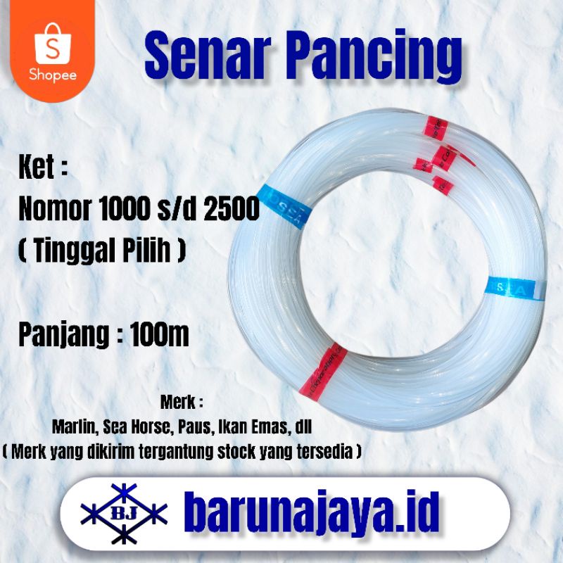 10Roll Senar Pancing - Senar Layangan - Senar Sikat Galon No. 1000 s/d 2500