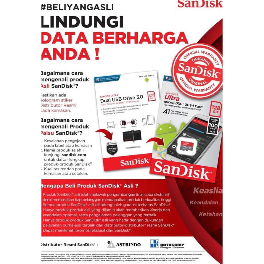 OTG type-c 32gb Sandisk Original / Type c OTG - Izhar.Farida