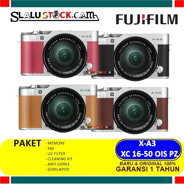 Jual FujiFilm XA3 Kit 1650mm camera mirrorless fujifilm xa3 with