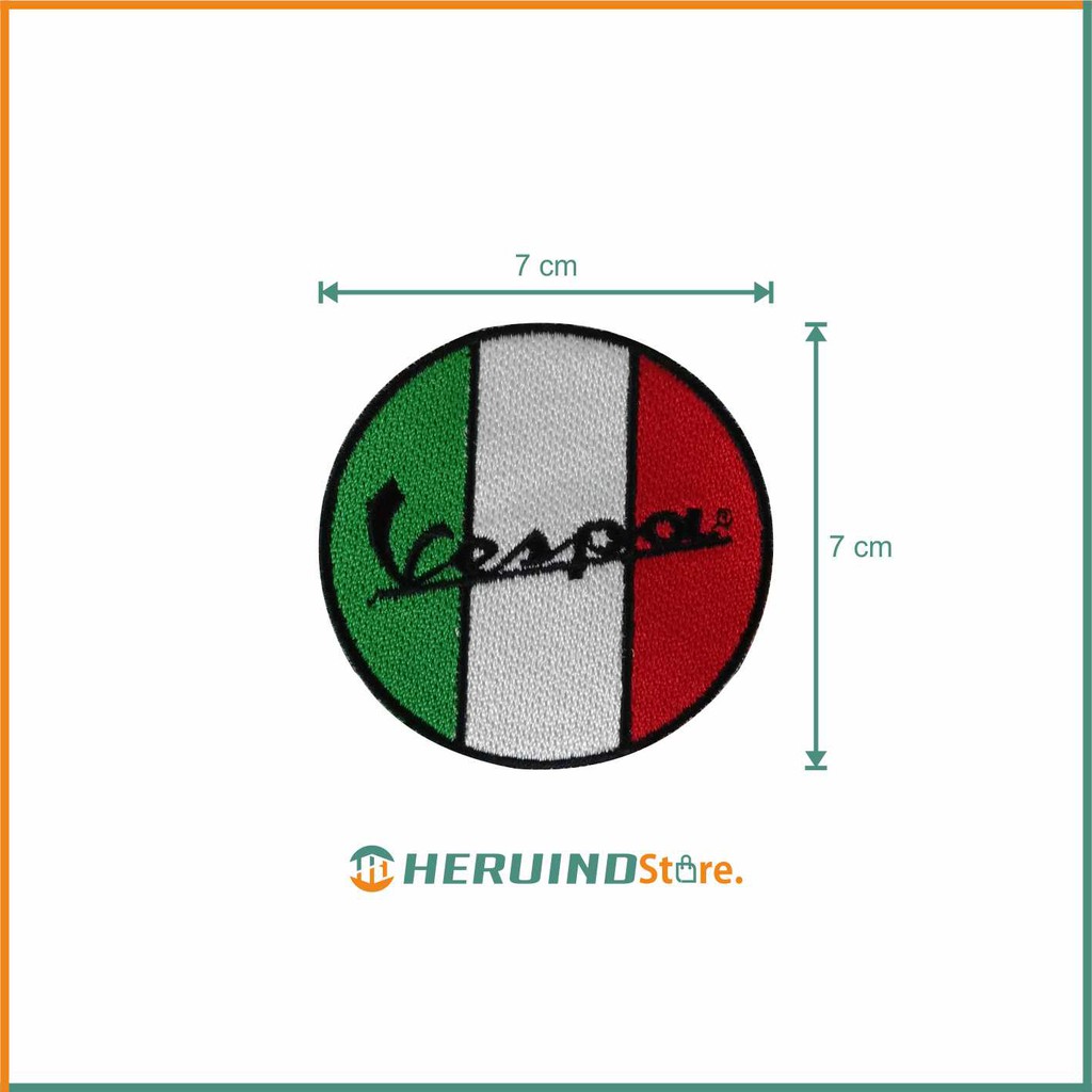 PATCH BORDIR / EMBLEM BORDIR LOGO VESPA