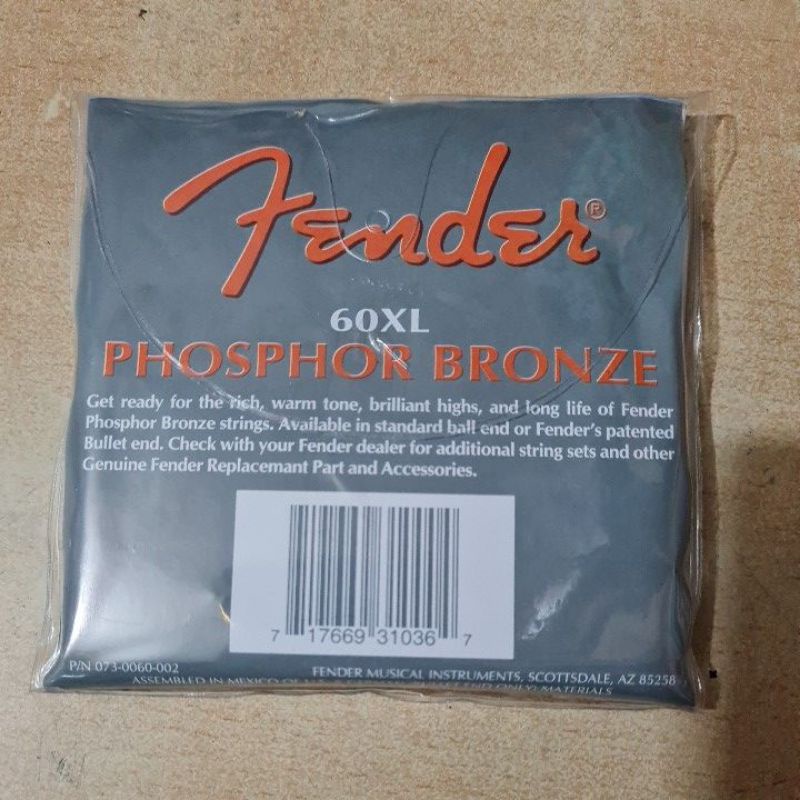 senar gitar lokal fender bronze akustik satu set