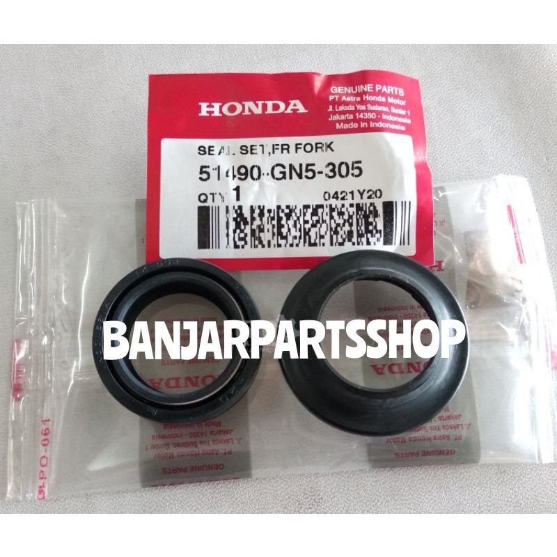 51490-GN5-305 SEAL SHOCK DEPAN ORIGINAL BEAT VARIO & ALL BEBEK HONDA