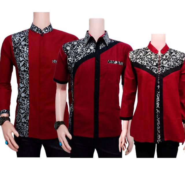 Batik Set/ couple set baju pria wanita batik batik kombinasi