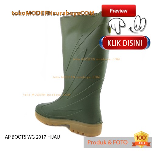 AP BOOTS WG 2017 GREEN Sepatu Boot Air Tinggi Boot Kerja