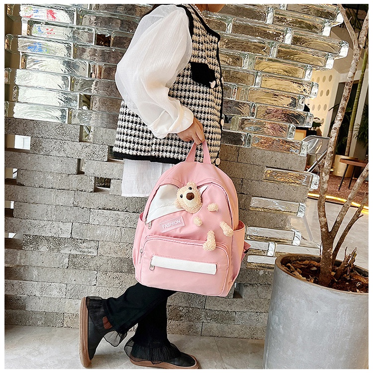 TAS RANSEL SEKOLAH ANAK LAKI DAN PEREMPUAN / RANSEL BACKPACK CEWEK COWOK TAS FASHION MODEL BONEKA TEDDY BEAR S-80016