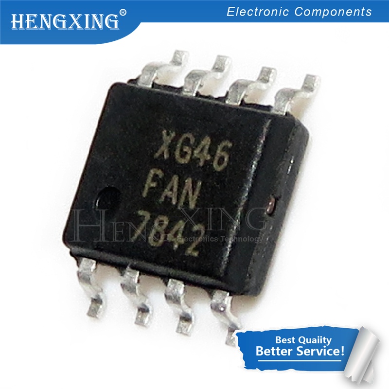 100pcs IC FAN7842MX FAN7842 SOP-8 Half Bridge Driver