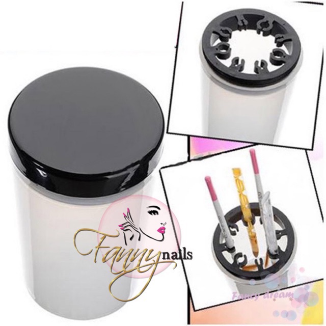 Brush holder nailart / botol tempat brush nail art tempat kuas cat brush cleanser