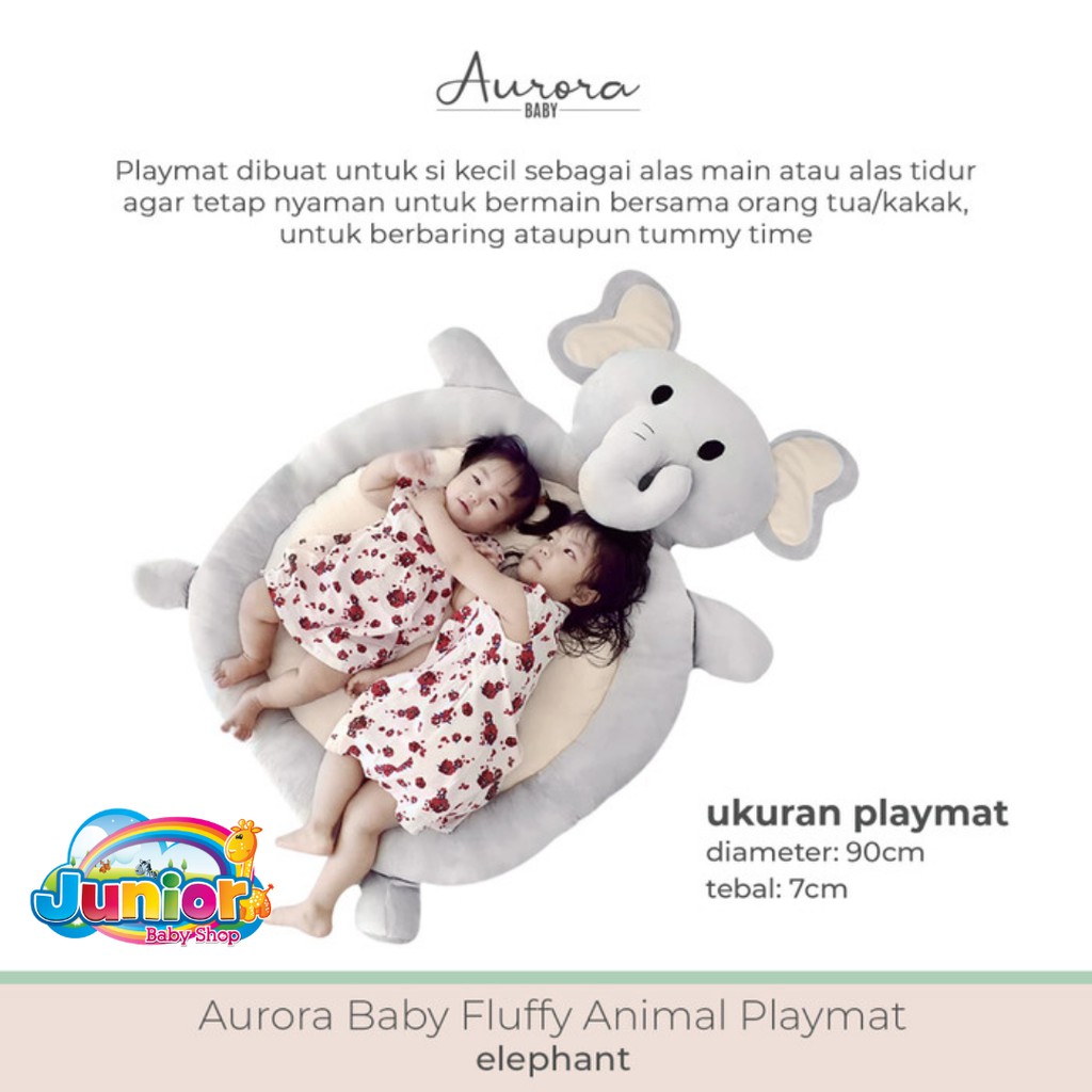 Aurora Baby Fluffy Animal Playmat