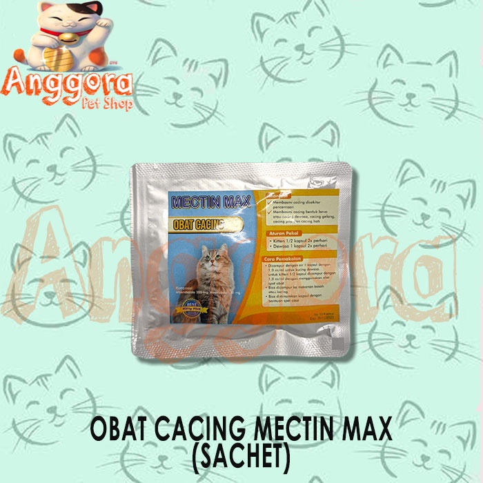 Obat cacing Mectin max Sachet  ISI 10 KAPSUL