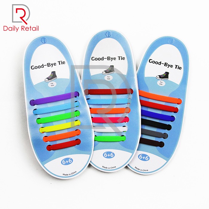 Premium Tali Sepatu Silikon Anak