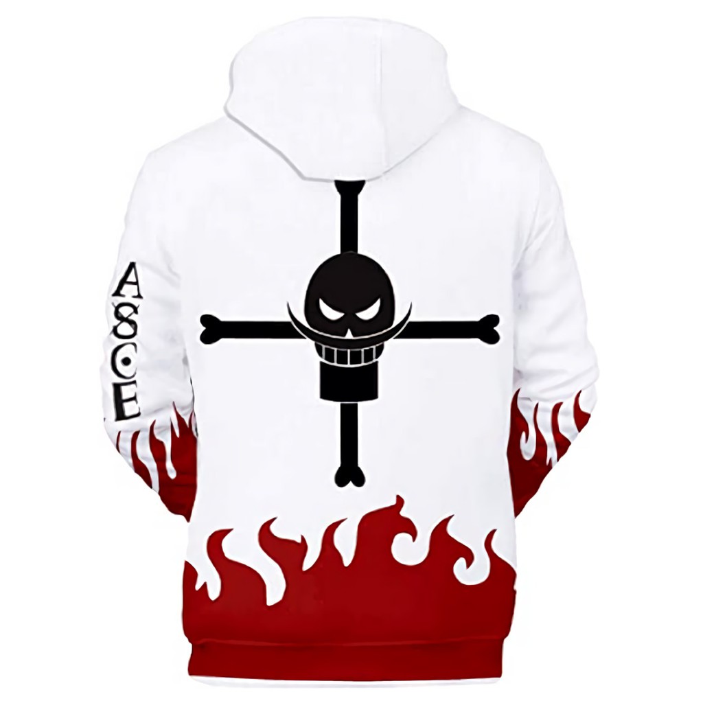 Sweater Portgas D Asce Flame Cosplay Fullprint Anime Onepiece