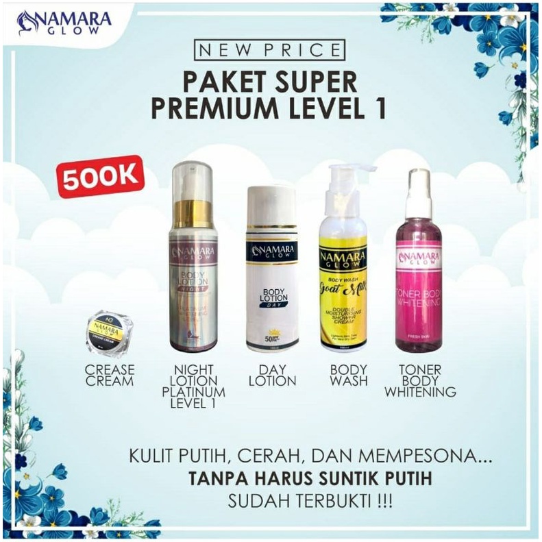 NAMARA GLOW PAKET SUPER PREMIUM LEVEL 1 | FREE MINI GRAM