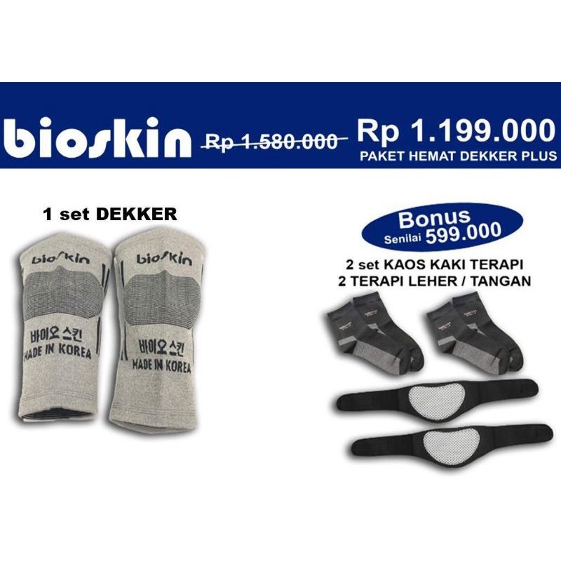 HARGA SPESIAL LIMITED Paket Akhir Tahun Bioskin Dekker plus Dijamin ORI 100%
