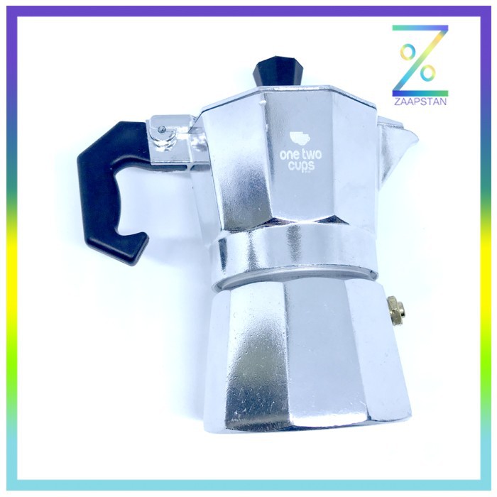 OneTwoCups Espresso Coffee Maker Moka Pot Teko Stovetop Filter 50ml 1