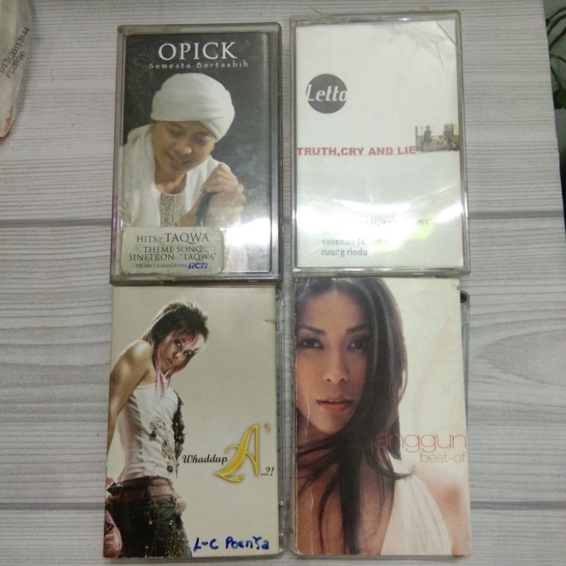 [ PRELOVED ] KASET PITA ORIGINAL - OPICK, LETTO, ANGGUN & AGNES MO | KOLEKSI | BARANG ANTIK | JADUL