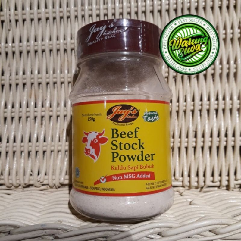 

jay's beef stock powder - kaldu sapi bubuk non msg added 150 gram