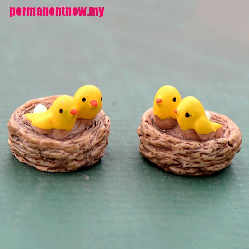 Miniatur Sarang Burung Bahan Resin Untuk Dekorasi Rumah