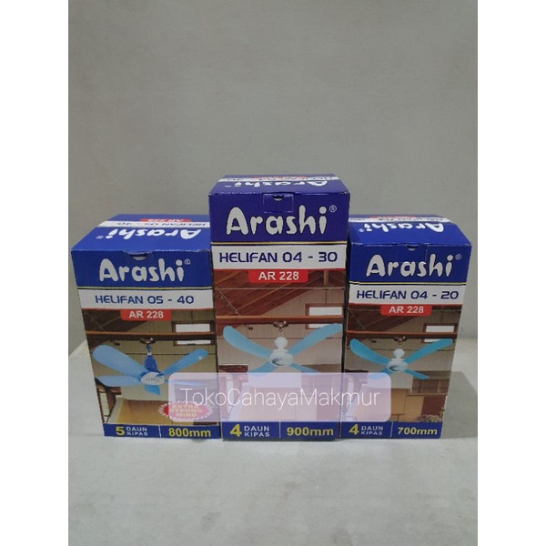 Arashi Helifan 04 20w,30w,40w / Kipas Angin Gantung / Kipas Gantung