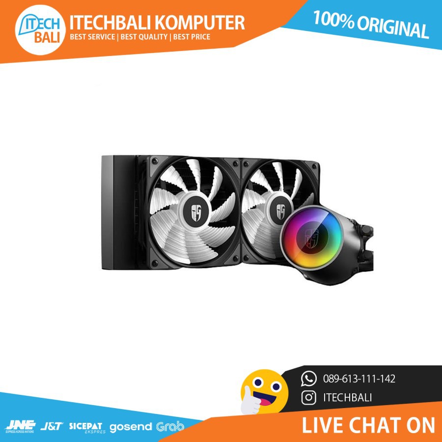 Liquid Cooler DEEPCOOL CASTLE 240 RGB Anti Leak  | ITECHBALI