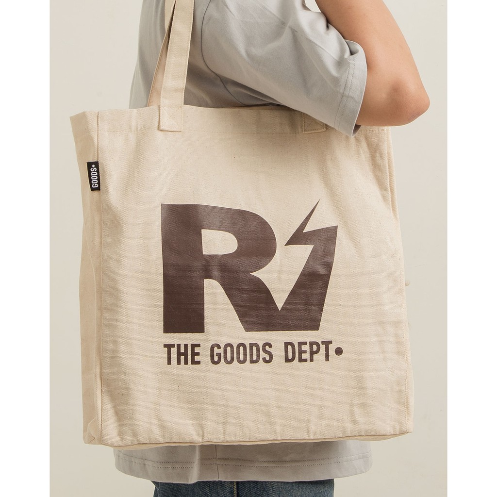 The Goods Dept x Ripple - THUNDER R OFF WHITE TOTE BAG