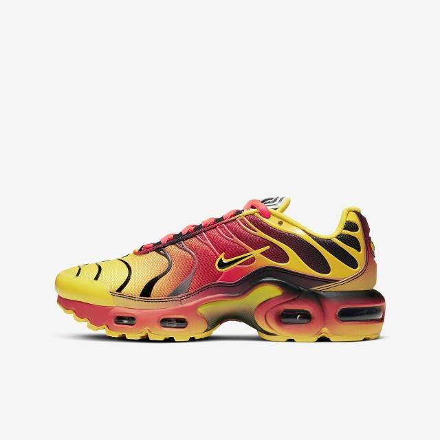 nike air max plus yellow and orange