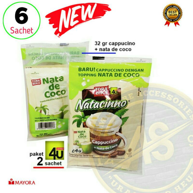 

KOPI TORABIKA NATACINNO/COFFE TORA BIKA NATACINNO 6 SACHET (32g)