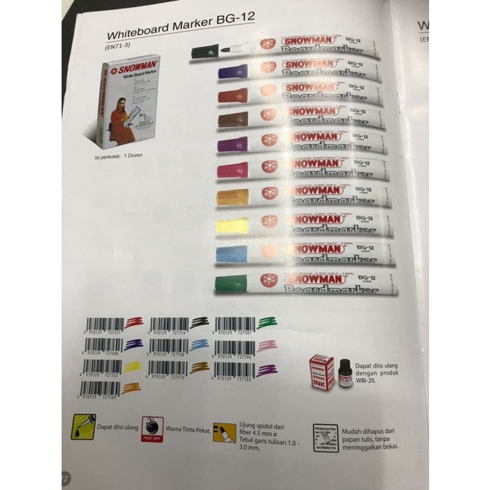 

Wow Atk0471Sm Satuan Spidol Boardmarker Whiteboard Snowman Bg12 Ink Murah
